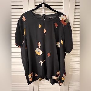 Madewell silk button back blouse